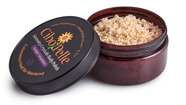 Cibo Pelle Body Polishes are made from non-irradiated ingredients and are GMO free.